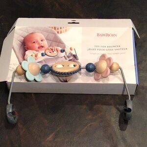 BabyBjörn Bouncer Toy Bar - Pastel Flower and Bead Toy